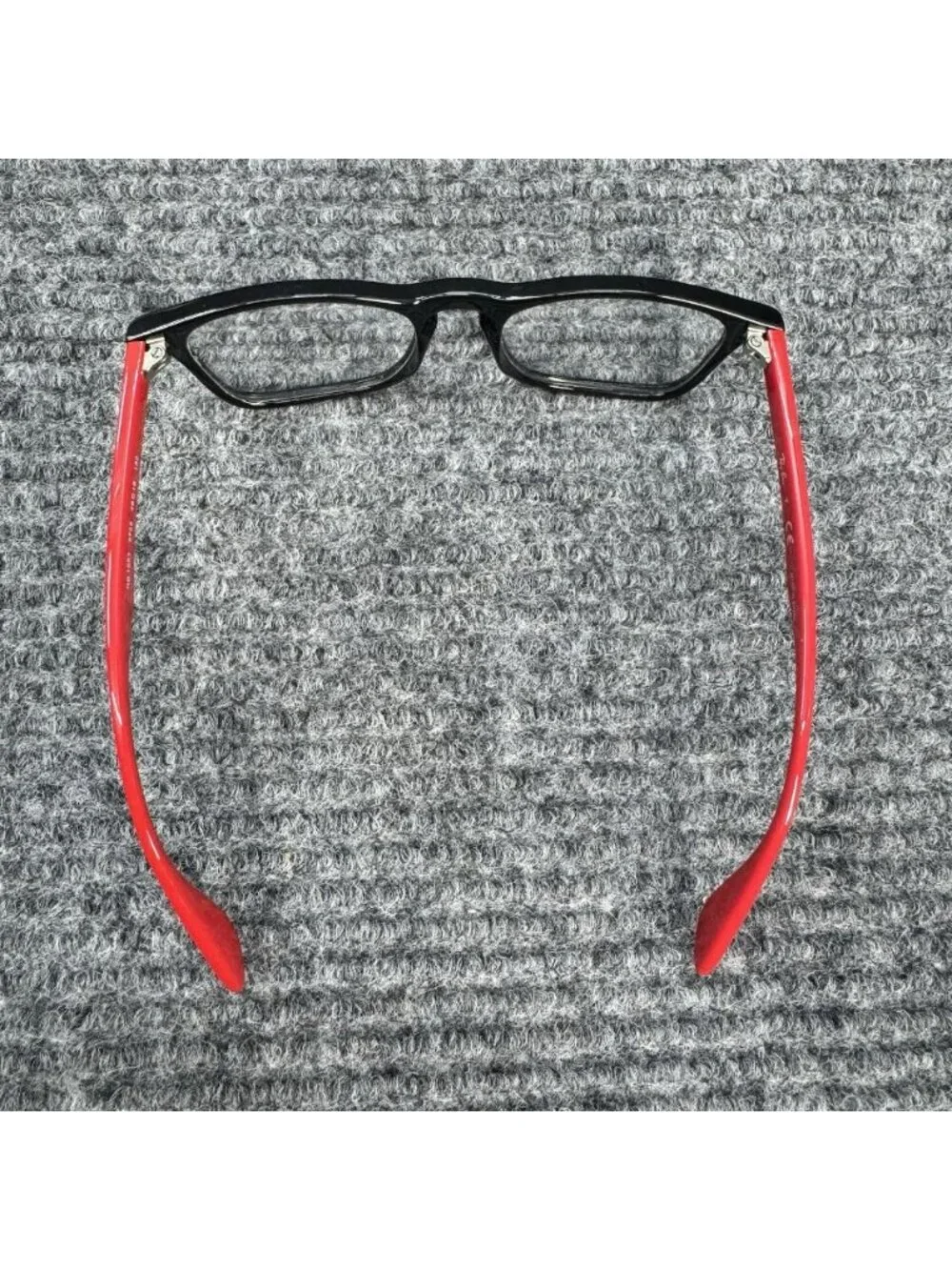Ray-Ban Jr Kids Eyeglasses FRAMES ONLY Black Red RB 1553 3725 46-16-130 Full Rim